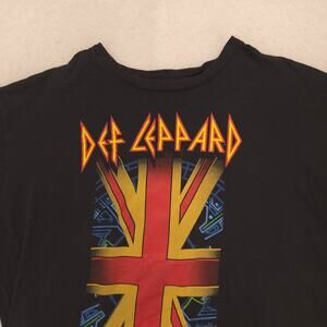 Def Leppard Band Graphic Crew Neck T Shirt Adult Mens Size Extra Large XL Black